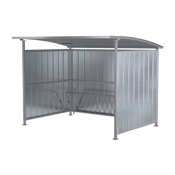 GALVANIZED MULTI-DUTY BICYCLE SHELTER 120 IN